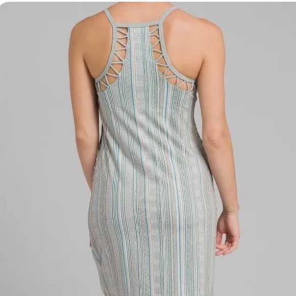 PrAna Dress high-neck, racerback, interior shelf bra, size XL, color agave samba - Picture 2 of 7